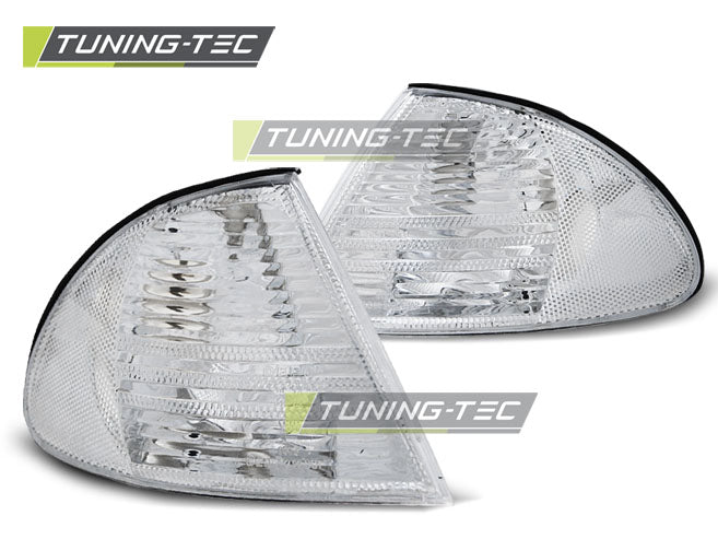 Feux de position avant chromés compatibles BMW E46 05.98-08.01