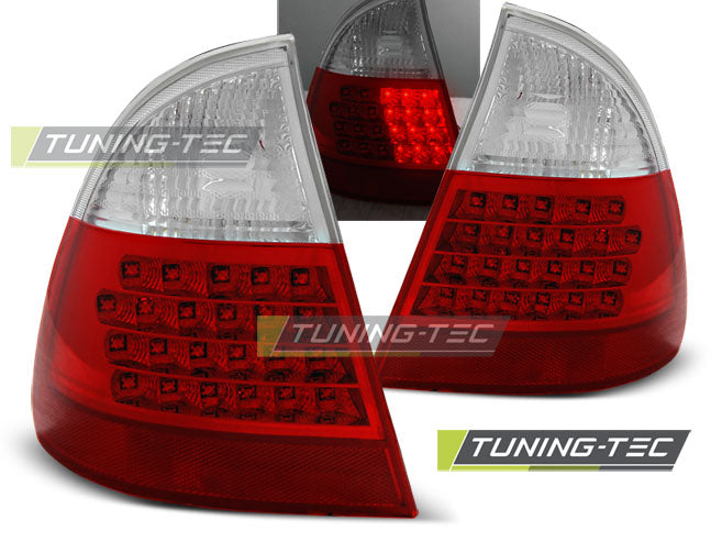 Feux arrière à LED rouge et blanc compatibles avec BMW E46 Touring 99-05