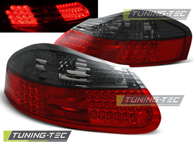 Feux arrière à LED rouge fumé compatibles avec Porsche Boxster 96-04