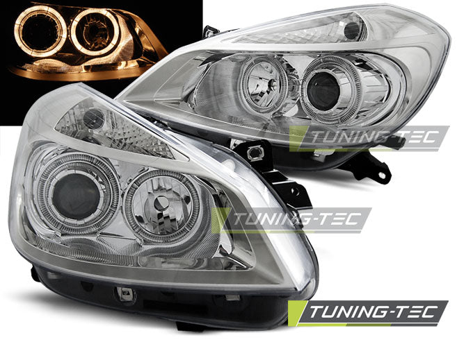 RENAULT CLIO 3 05-09 YEUX D'ANGE CHROMÉS