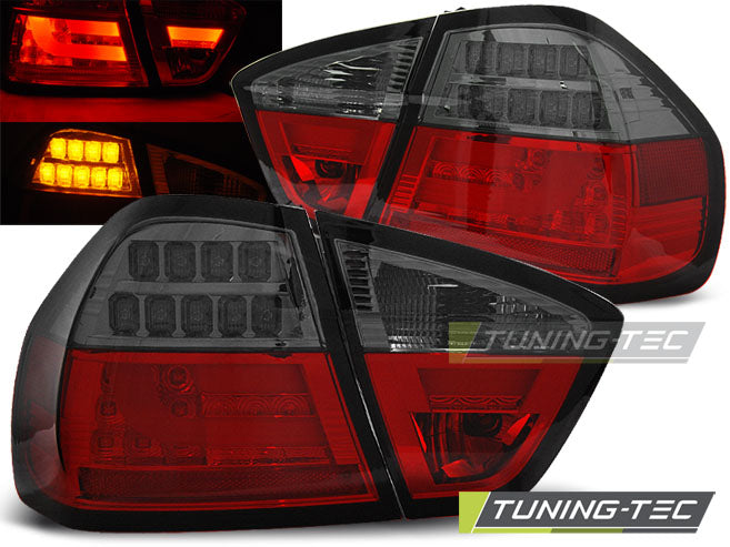Feux arrière à LED à fumée rouge compatibles avec BMW E90 03.05-08.08