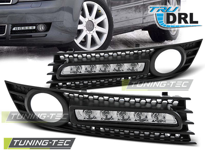 Cache antibrouillard avec feux de jour à LED compatible avec AUDI A4 01-04