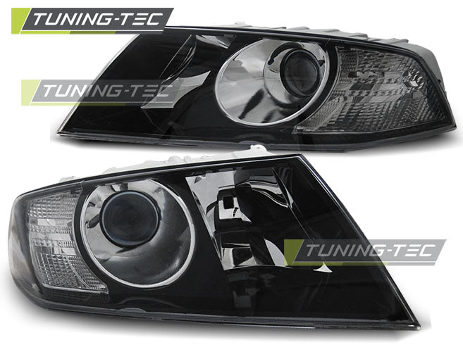 Phares noirs compatibles avec SKODA OCTAVIA 04-08