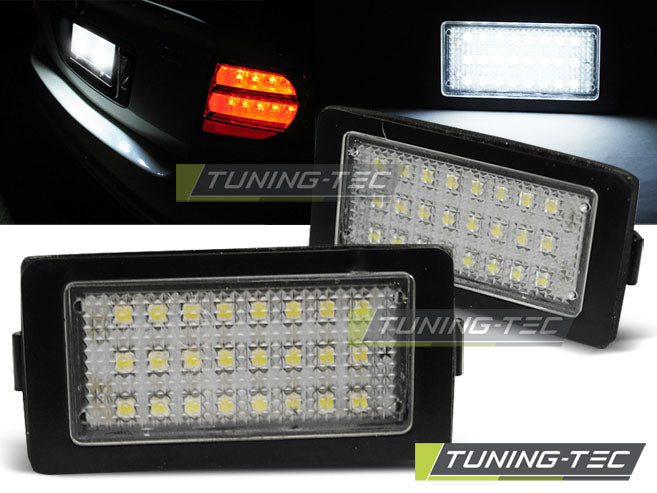 Feux de plaque d'immatriculation à LED CANBUS compatibles BMW E38