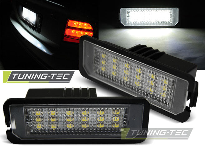 Éclairage de plaque d'immatriculation à LED compatible avec VW Golf IV, V, VI, VII, Passat B6, Passat CC, New Beatle, VW Scirocco