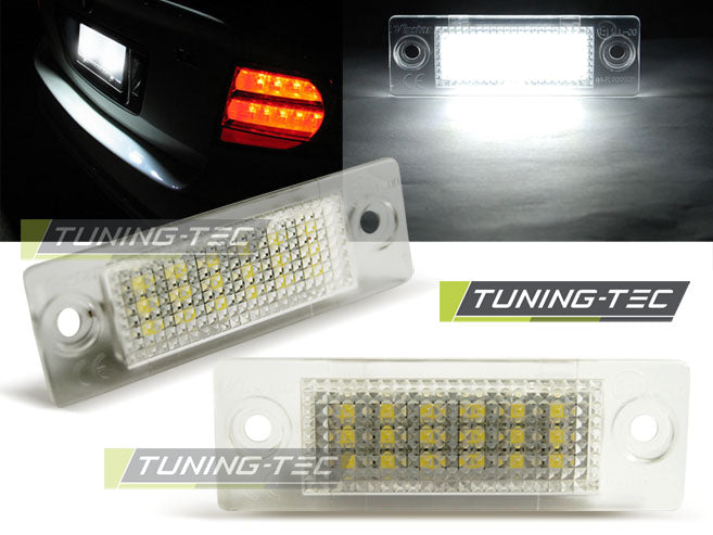 Éclairage de plaque d'immatriculation à LED compatible avec VW Touran/Jetta/Caddy/Passat/Transporter/Skoda Superb avec CANBUS