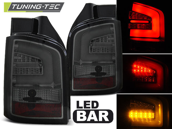 Feux arrière à LED fumés compatibles VW T5 04.10-15