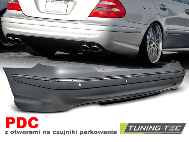 Pare-chocs arrière sport avec PDC compatible avec Mercedes W211 berline 06-09