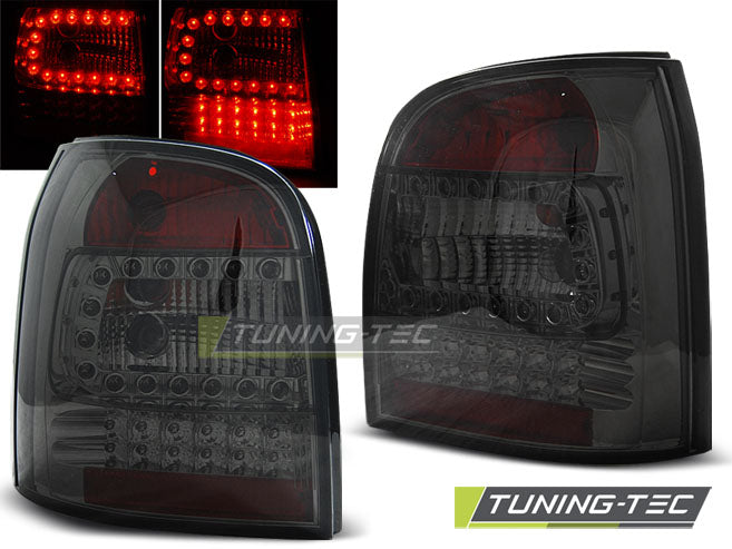 Feux arrière à LED fumés compatibles avec Audi A4 Avant (1994-2001)