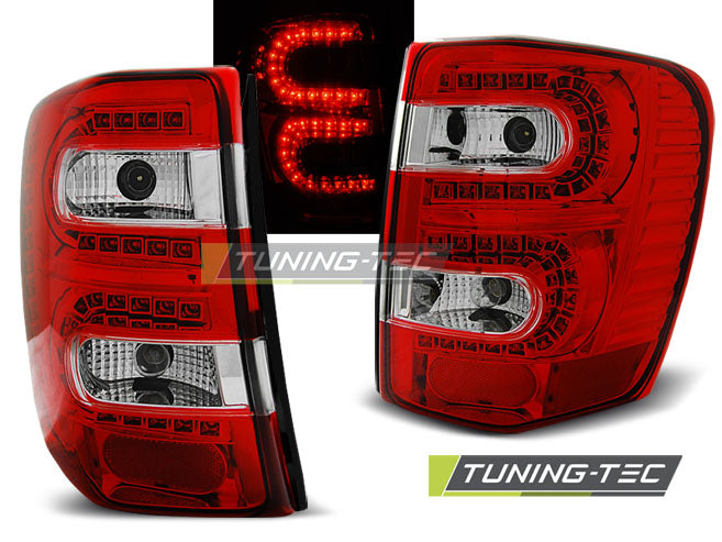 JEEP GRAND CHEROKEE 99-05.05 LED ROUGE ET BLANCHE