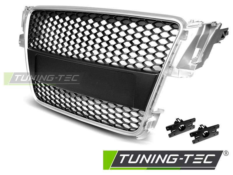 CALANDRE SPORT ARGENTÉE compatible AUDI A5 07-06.11