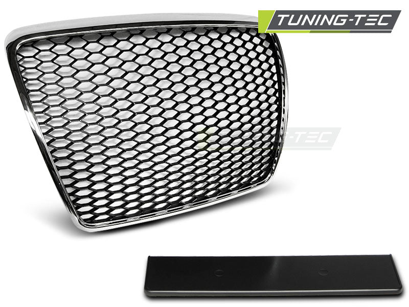 CALANDRE SPORT CHROMÉE compatible AUDI A6 C6 09-11