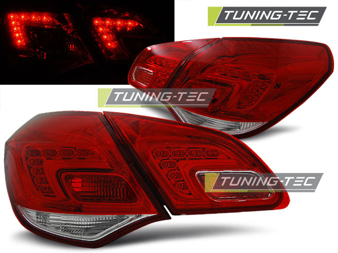 OPEL ASTRA J 10-15 BERLINE ROUGE BLANC LED