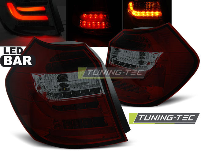 Feux arrière à LED à fumée rouge compatibles BMW E87 04-08.07