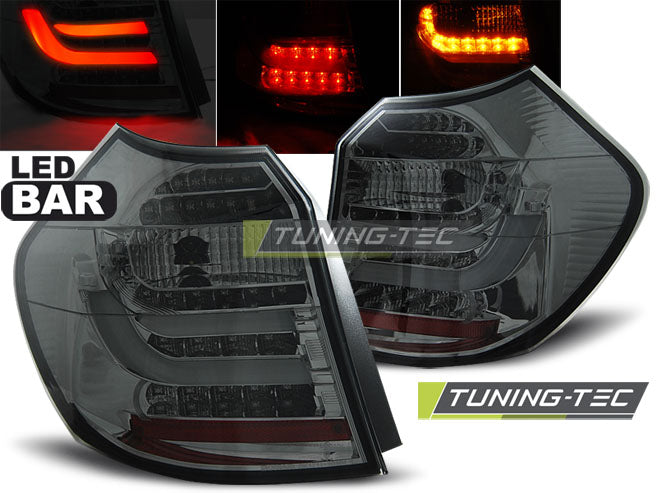 Feux arrière à LED fumés compatibles BMW E87/E81 09.07-11 LCI