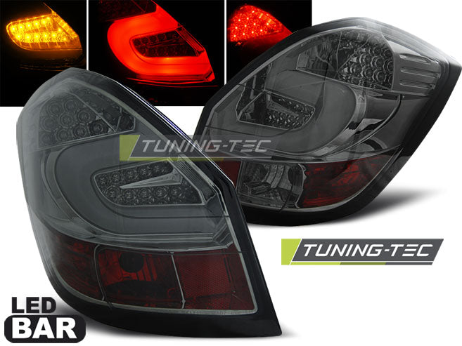 Feux arrière à LED fumés compatibles avec SKODA FABIA II 07-06.14