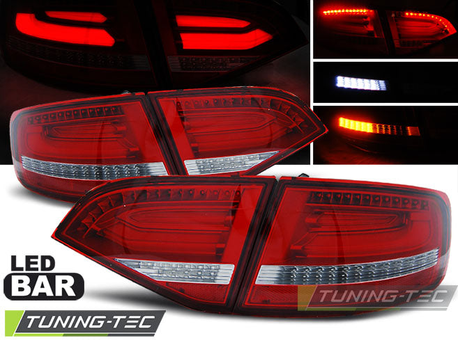 Feux arrière à LED rouge et blanc compatibles avec Audi A4 B8 08-11 Avant