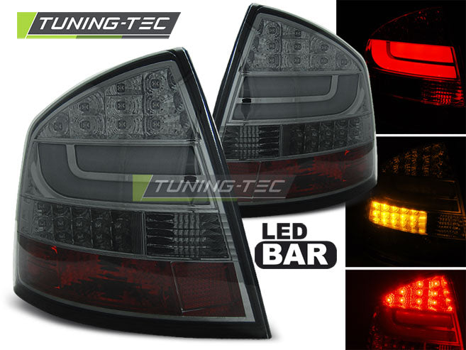 Feux arrière à LED fumés compatibles avec Skoda Octavia II Berline 04-12
