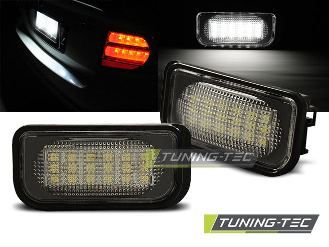 Feux de plaque d'immatriculation à LED compatibles avec Mercedes W203 07.00-07 Berline