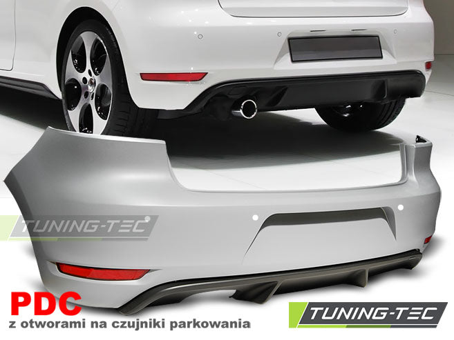 Pare-chocs arrière sport avec capteur de position unique (PDC) compatible VW Golf 6