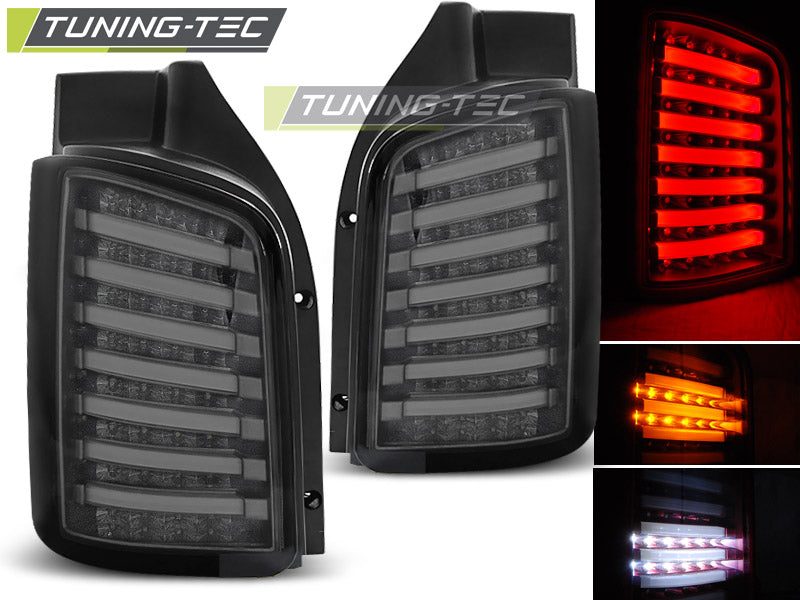 Feux arrière à LED fumés compatibles VW T5 04.03-09 / 10-15 TRANSPORTER