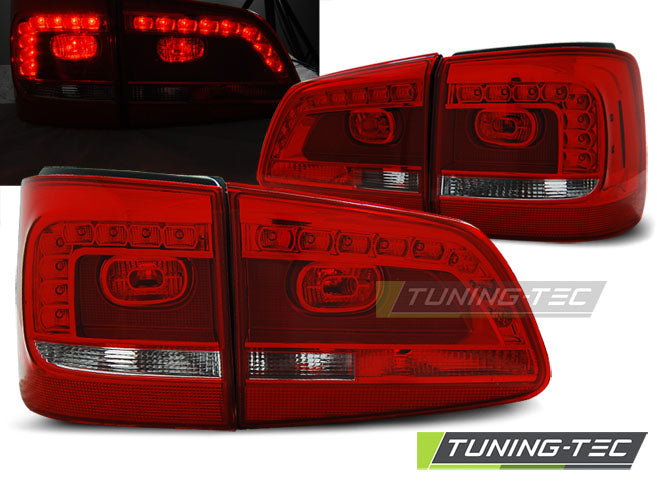 Feux arrière à LED rouges et blancs compatibles avec VW Touran 08.10-