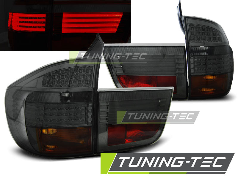 Feux arrière à LED fumés compatibles avec BMW X5 E70 03.07-05.10