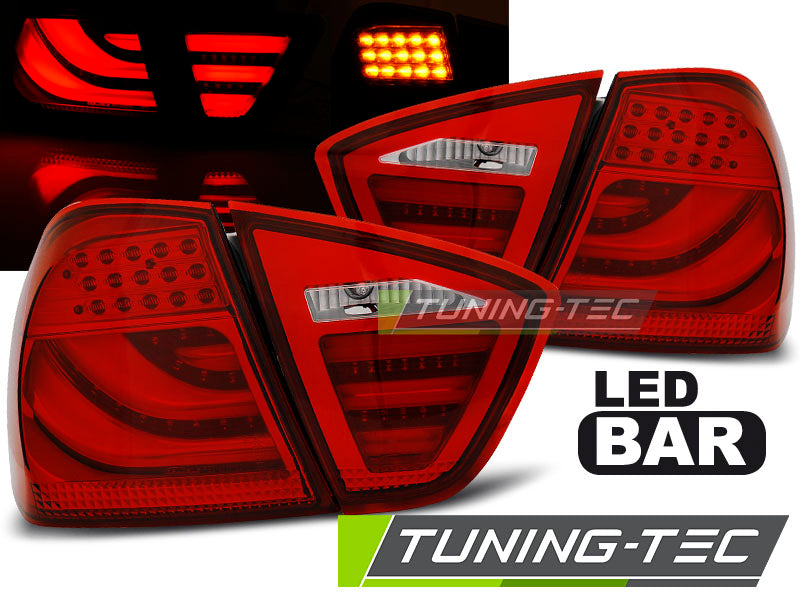 Feux arrière à LED rouges compatibles avec BMW E90 03.05-08.08