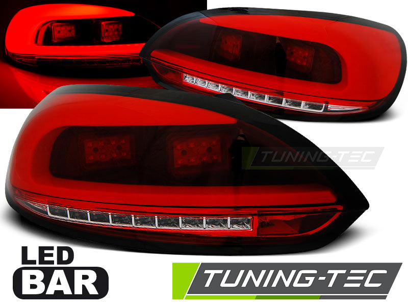 Feux arrière à LED rouges et blancs compatibles avec VW Scirocco III 08-04.14