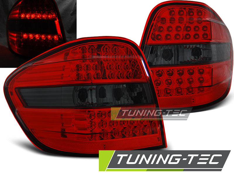 Feux arrière à LED rouge fumé compatibles avec Mercedes Classe M W164 05-08