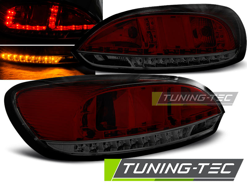 Feux arrière à LED rouge fumé compatibles avec VW Scirocco III 08-04.14