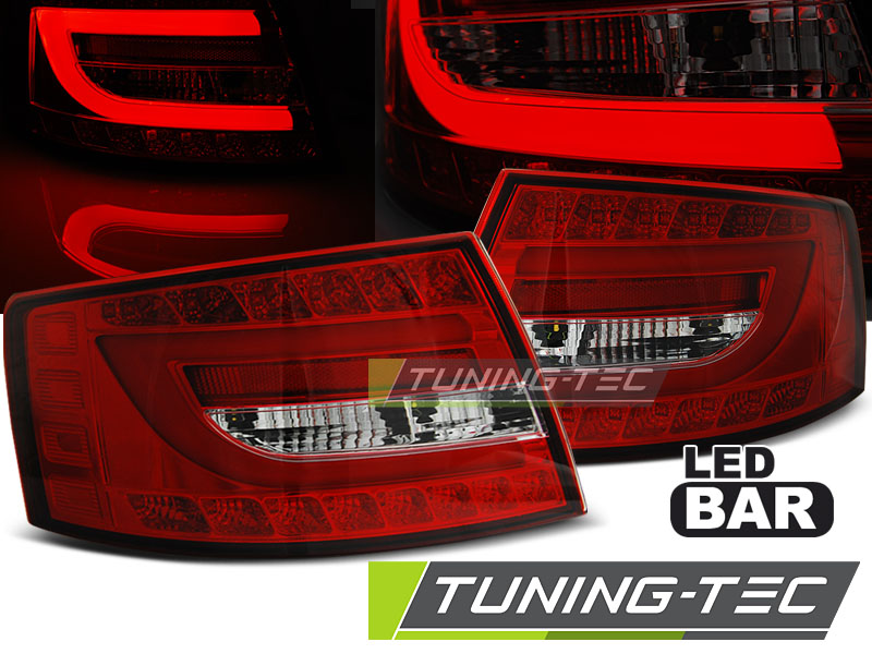 Feux arrière à LED rouge et blanc compatibles avec Audi A6 C6 berline (2004-2008), 7 broches