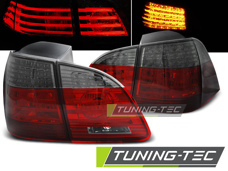 Feux arrière à LED rouge fumé compatibles BMW E61 Touring 04-03.07