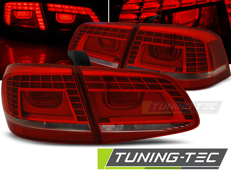 Feux arrière à LED rouge et blanc compatibles avec VW Passat B7 Berline 10.10-10.14