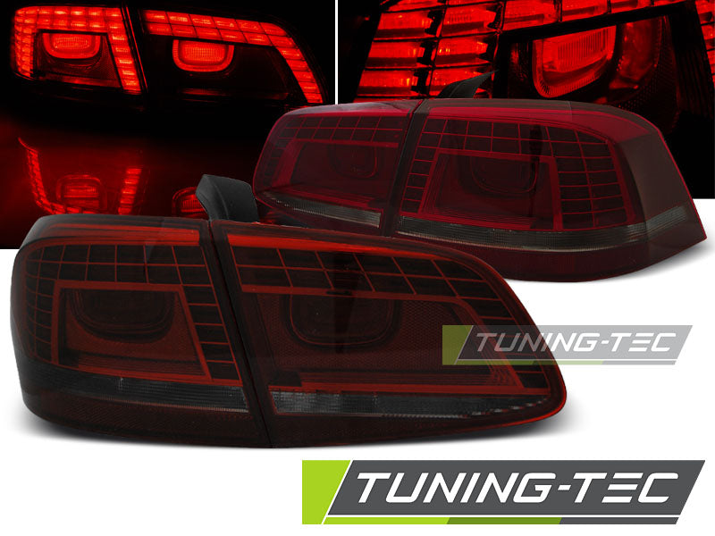 Feux arrière à LED rouge fumé compatibles avec VW Passat B7 Berline 10.10-10.14