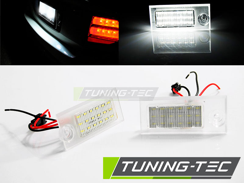 Feux de plaque d'immatriculation à LED compatibles avec Audi A6 C5 berline 97-04