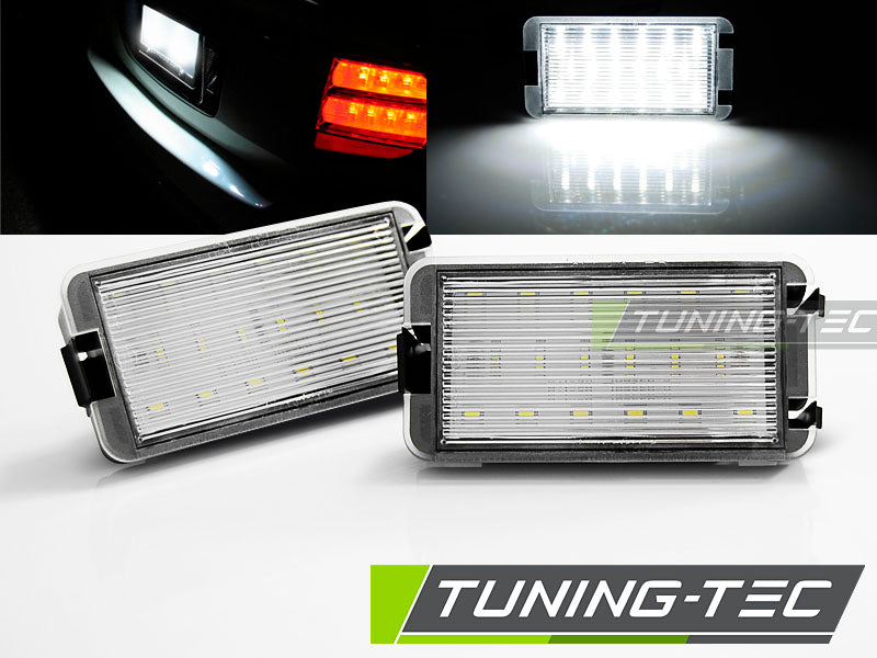 Feux de plaque d'immatriculation à LED compatibles avec SEAT IBIZA / CORDOBA / LEON / ALTEA / AROSA / TOLEDO