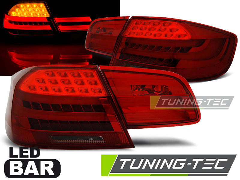 Feux arrière à LED rouges fumés compatibles BMW E92 06-10