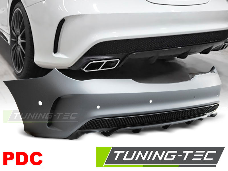 Pare-chocs arrière sport avec PDC compatible avec Mercedes CLA W117 13-16