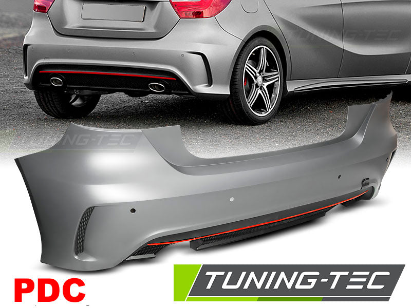 Pare-chocs arrière sport avec PDC compatible avec Mercedes Classe A W176 12-15