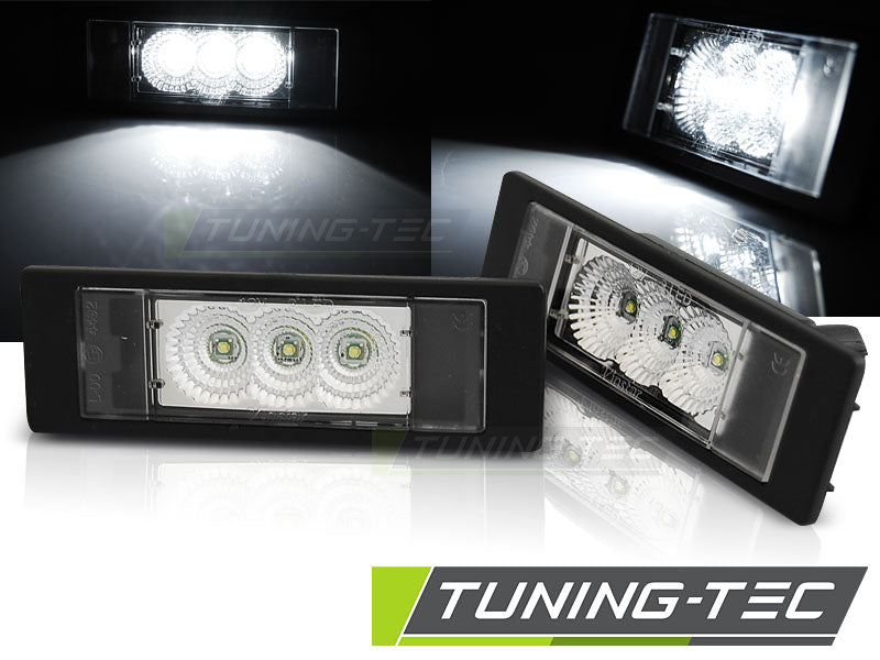 Feux de plaque d'immatriculation à LED transparents compatibles BMW E63/E64/E81/E87/Z4/MINI