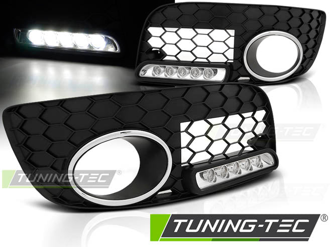 Cadre de phares antibrouillard sport à LED compatible VW Golf 5