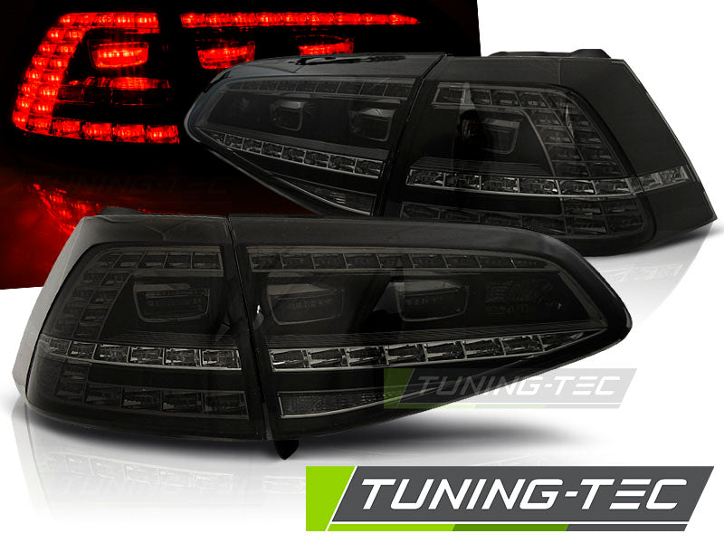 Feux arrière à LED sport fumés compatibles avec VW Golf 7 13-17