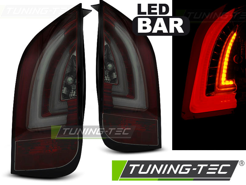 Feux arrière à LED rouges fumés compatibles avec VW UP! 3.11- / SKODA CITIGO 12.11-