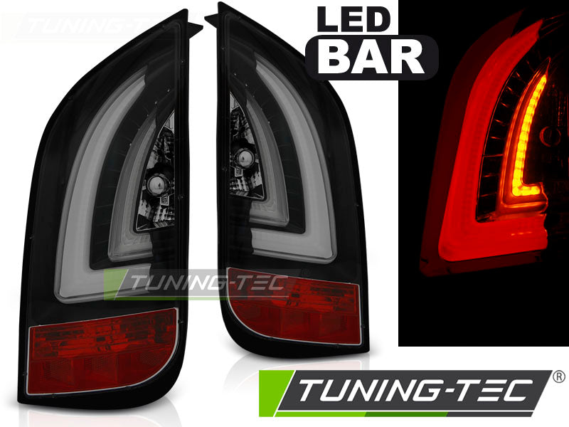 Feux arrière à LED noirs fumés compatibles avec VW UP! 3.11- / SKODA CITIGO 12.11-