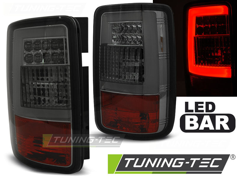 Feux arrière à LED fumés compatibles avec VW Caddy 03-03.14