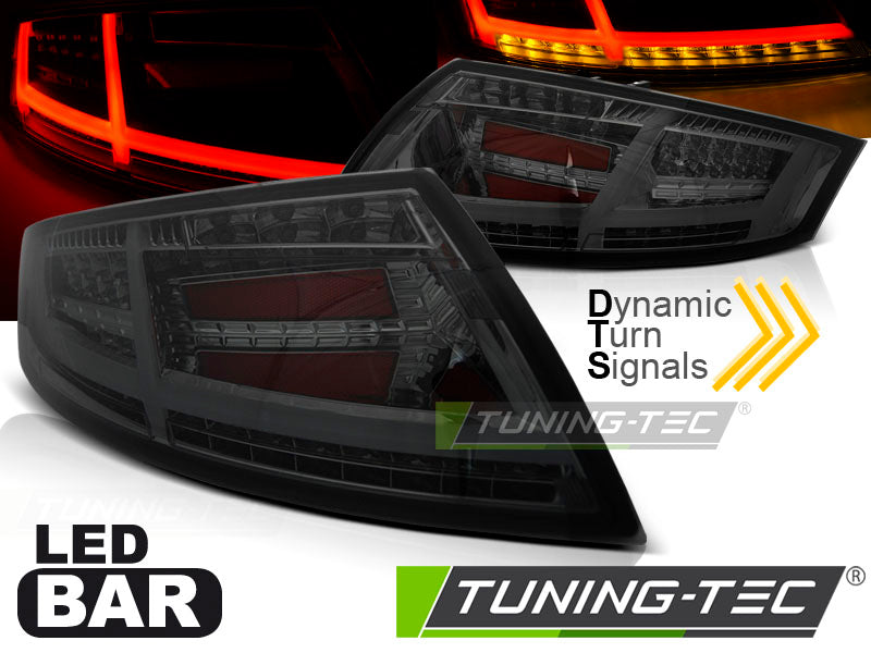 Feux arrière à LED fumés compatibles avec Audi TT 04.06-02.14