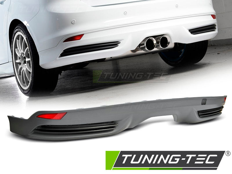 Diffuseur à sortie unique sport compatible avec Ford Focus MK3 11-14 à hayon