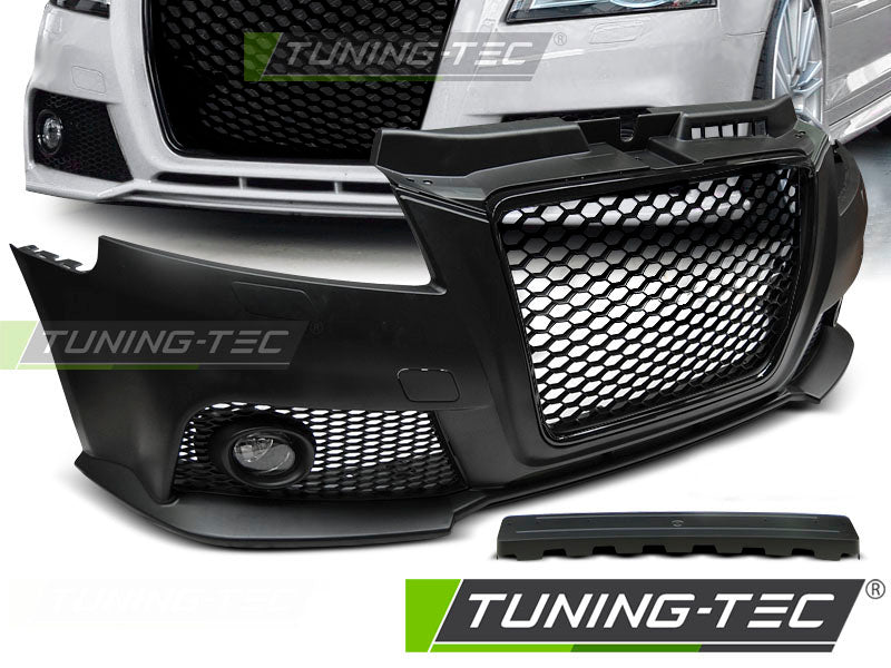 Pare-chocs avant sport noir compatible avec Audi A3 08-12