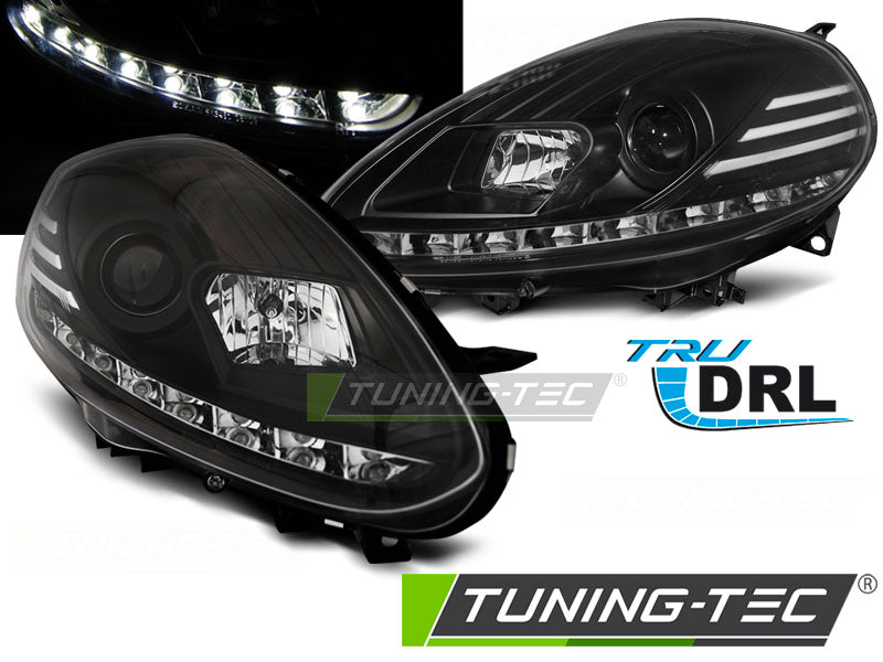 FIAT PUNTO EVO 10.09-12 LED DRL NOIRE